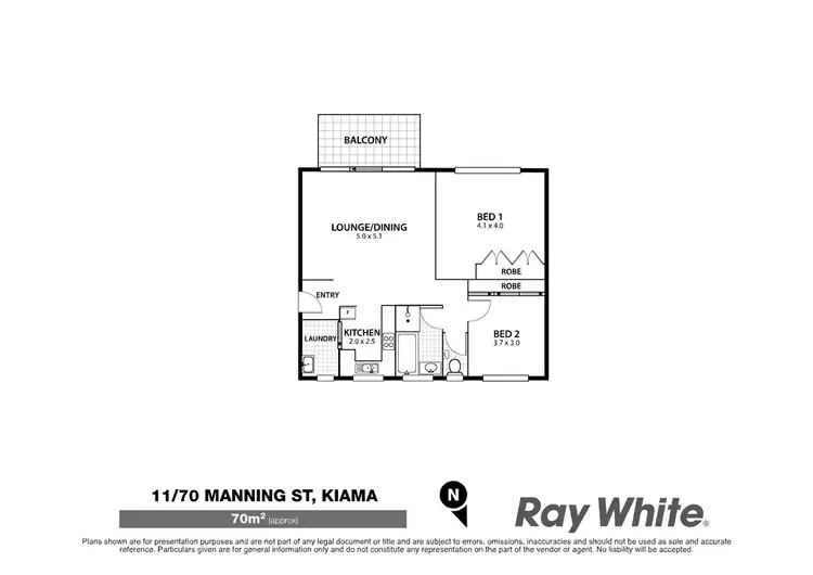 Floorplan of Homely apartment listing, 11/70 Manning St, Kiama NSW