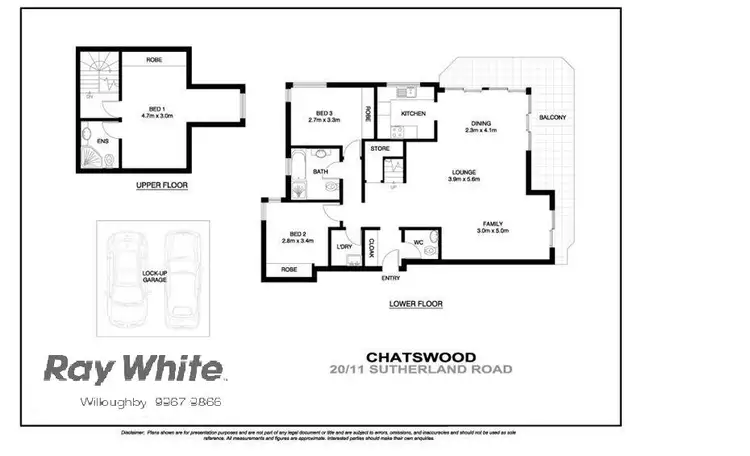 Floorplan of Homely unit listing, 20/11-13 Sutherland Rd, Chatswood NSW
