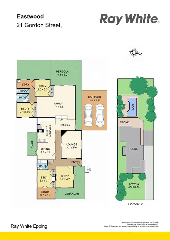 Floorplan of Homely house listing, 21 Gordon St, Eastwood NSW