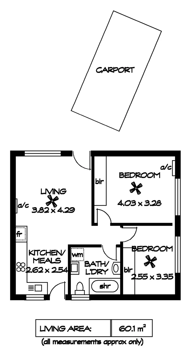 Floorplan of Homely unit listing, 3/23 Norma St, Mile End SA