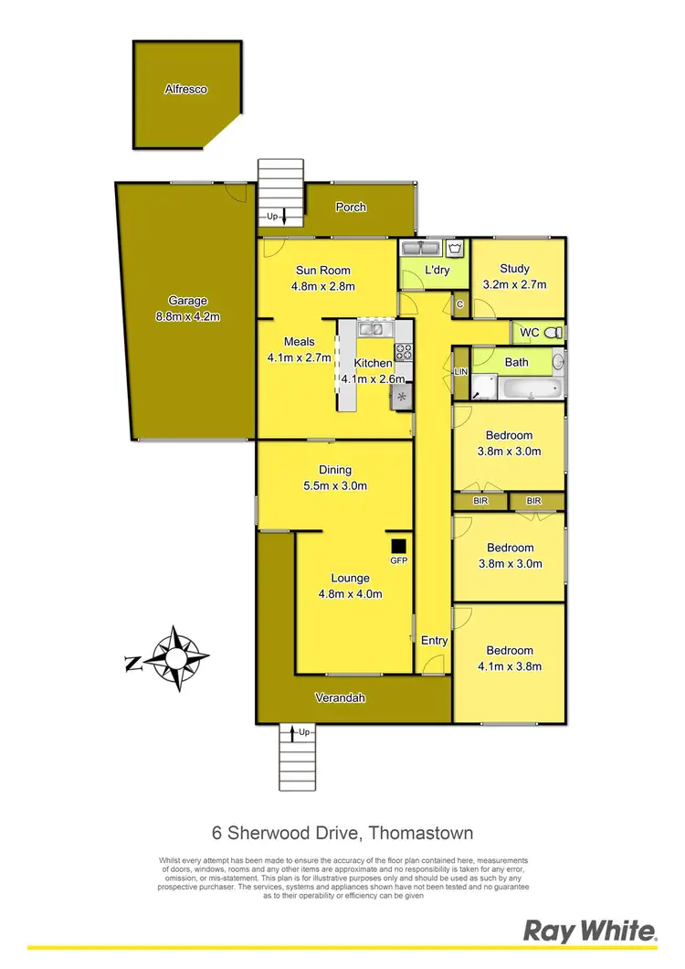 Floorplan of Homely house listing, 6 Sherwood Dr, Thomastown VIC