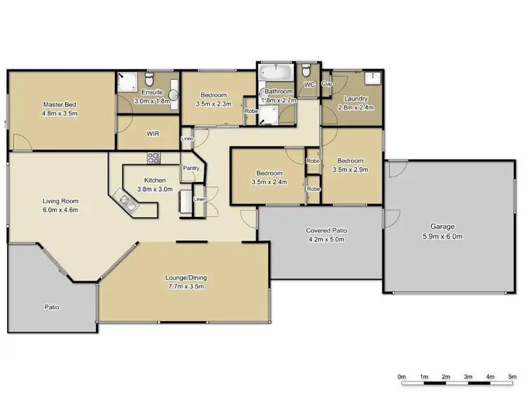 Floorplan of Homely house listing, 6 Kerry Ct, Banora Point NSW