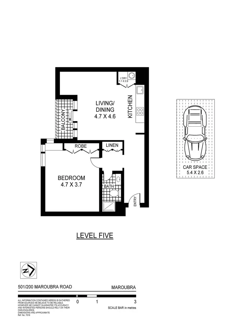 Floorplan of Homely apartment listing, 501/200 Maroubra, Maroubra NSW