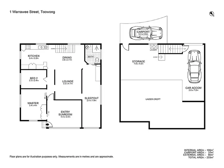 Floorplan of Homely house listing, 1 Warrawee St, Toowong QLD