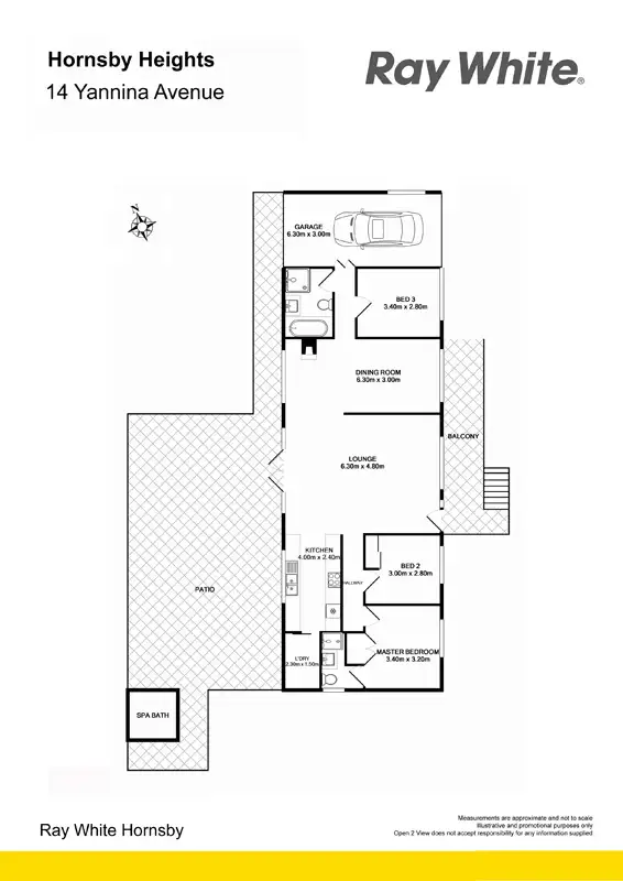 Floorplan of Homely house listing, 14 Yannina Ave, Hornsby Heights NSW