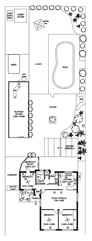 Floorplan of Homely house listing, 23 Pym St, Croydon Park SA