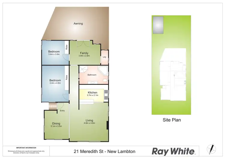 Floorplan of Homely house listing, 21 Meredith St, New Lambton NSW