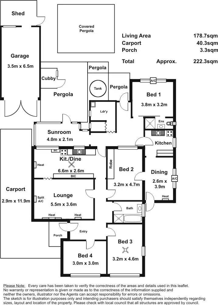 Floorplan of Homely house listing, 32 Reedie St, Henley Beach SA