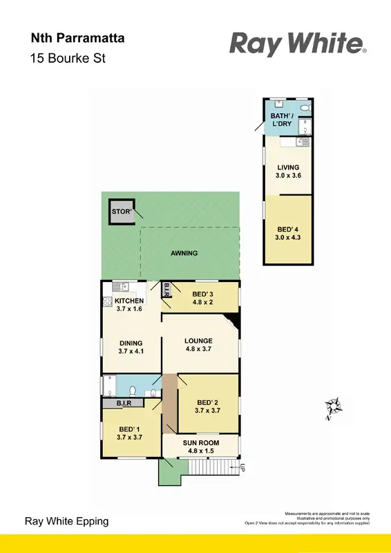 Floorplan of Homely house listing, 15 Bourke St, North Parramatta NSW
