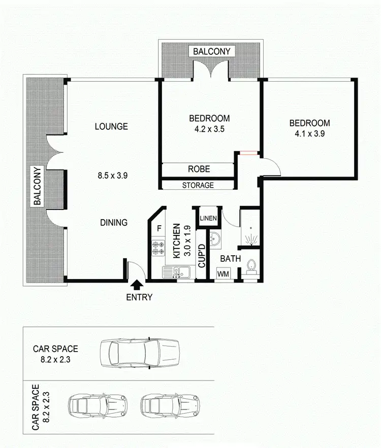 Floorplan of Homely apartment listing, 71/108 Elizabeth Bay Rd, Elizabeth Bay NSW