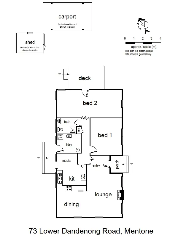 Floorplan of Homely house listing, 73 Lower Dandenong Rd, Mentone VIC