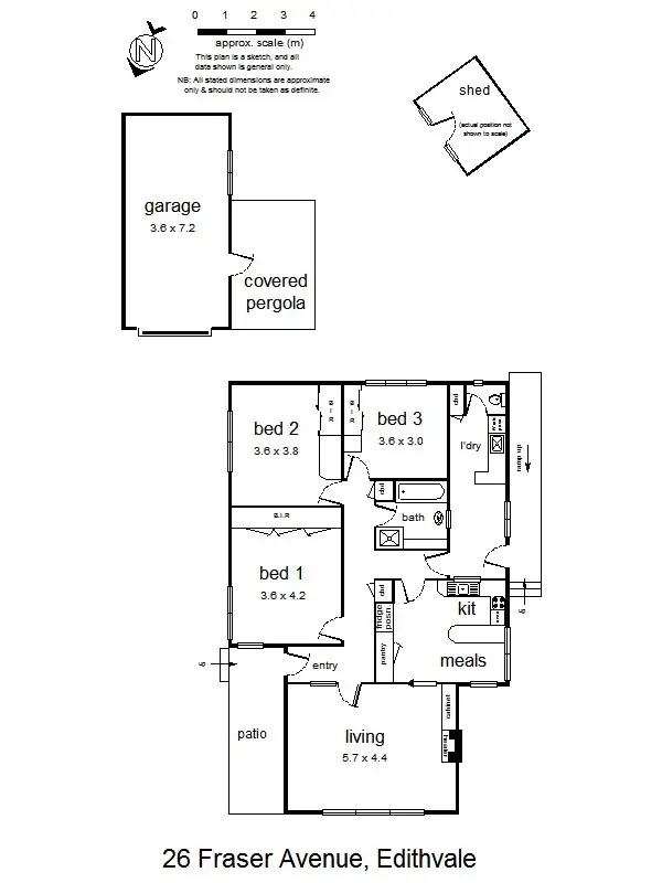 Floorplan of Homely house listing, 26 Fraser Ave, Edithvale VIC