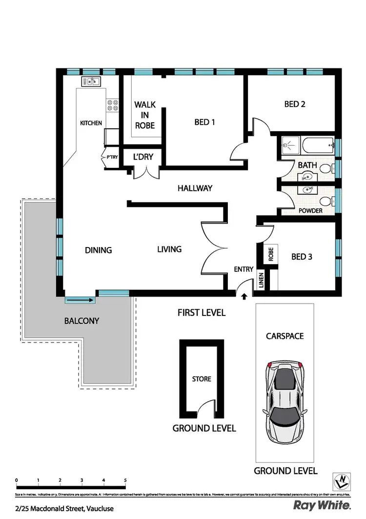 Floorplan of Homely apartment listing, 2/25 MacDonald St, Vaucluse NSW