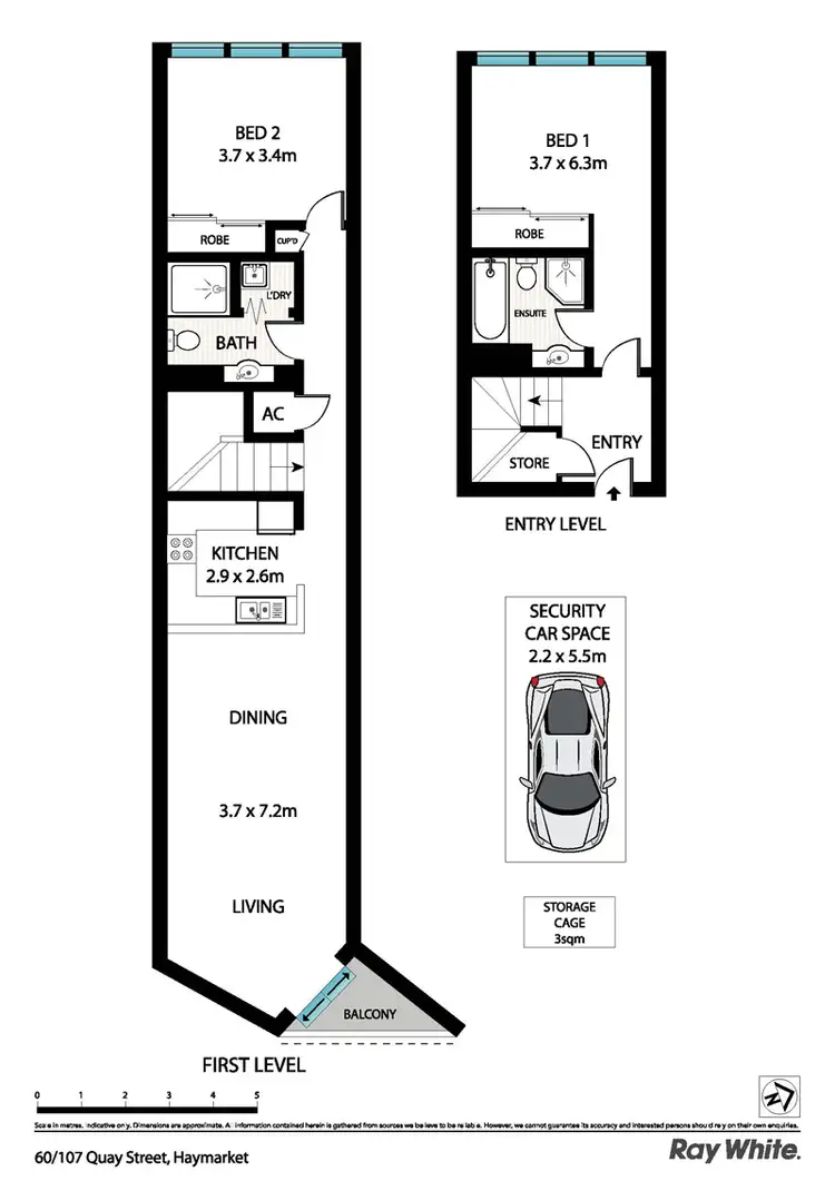 Floorplan of Homely apartment listing, 60/107 Quay St, Haymarket NSW