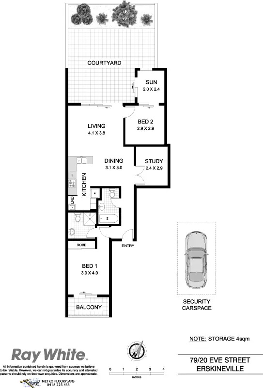 Floorplan of Homely apartment listing, 79/20 Eve St, Erskineville NSW