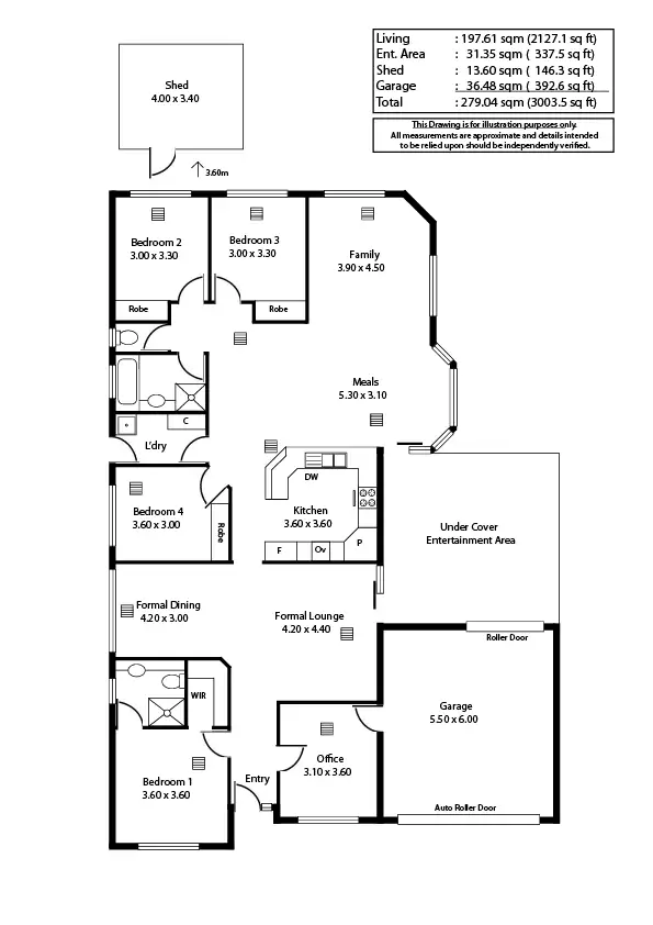 Floorplan of Homely house listing, 44 Howell Rd, Parafield Gardens SA