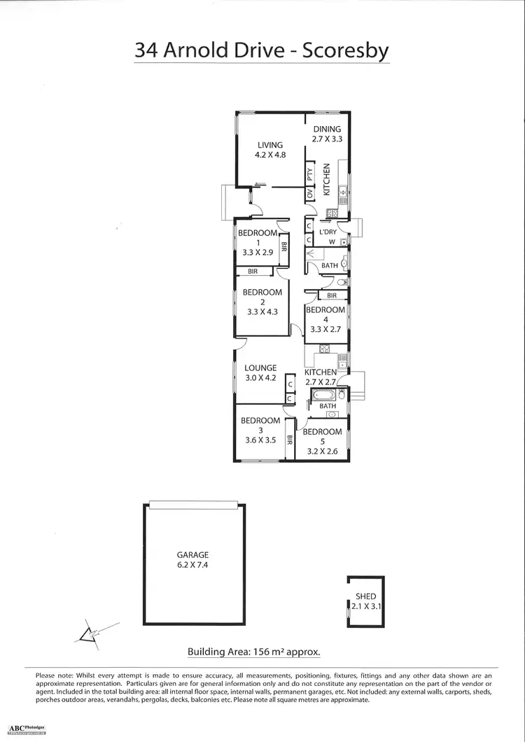 Floorplan of Homely house listing, 34 Arnold Dr, Scoresby VIC