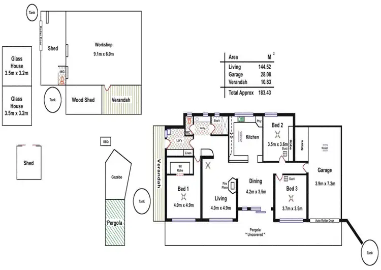 Floorplan of Homely house listing, 6 Betty Rd, Lewiston SA