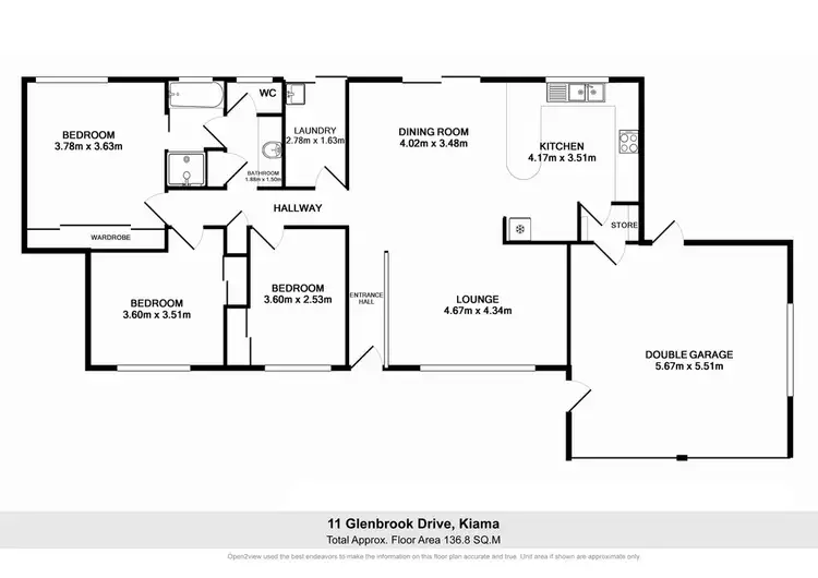 Floorplan of Homely house listing, 11 Glenbrook Dr, Kiama NSW