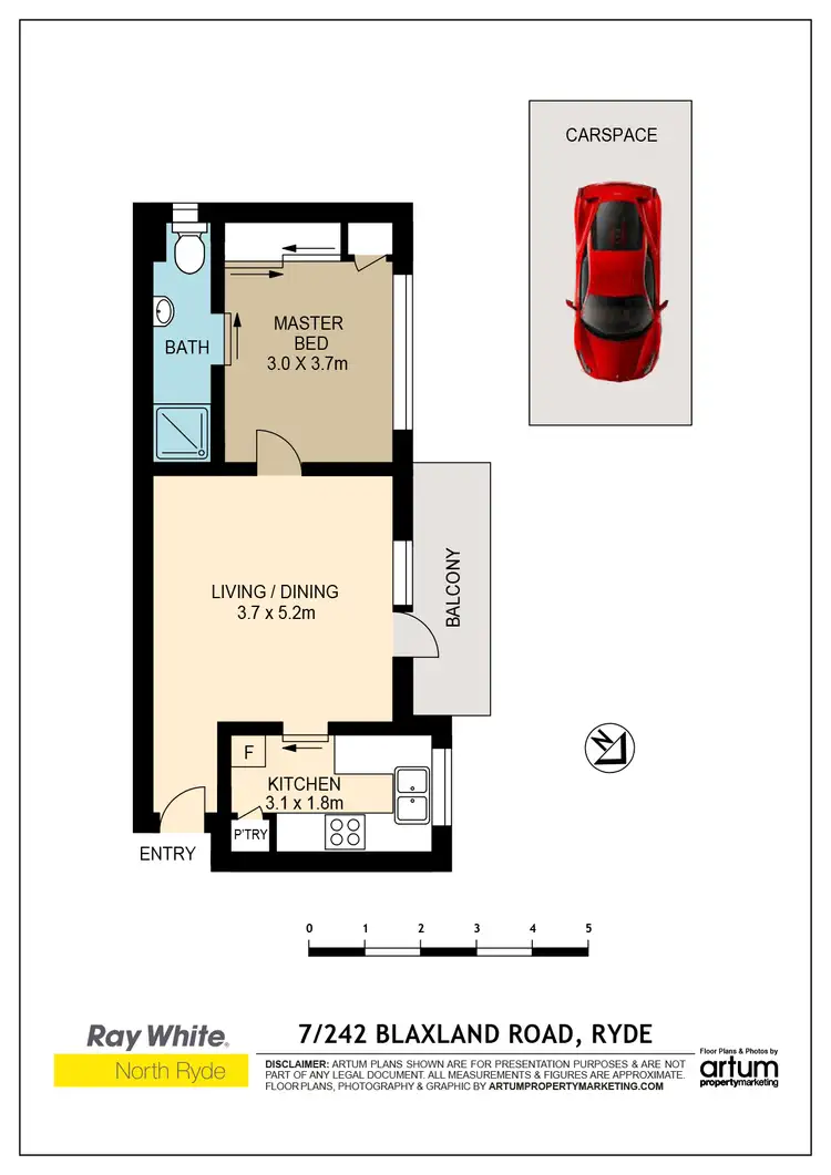 Floorplan of Homely unit listing, 7/242 Blaxland Rd, Ryde NSW