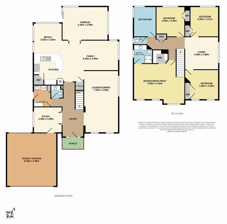 Floorplan of Homely house listing, 91 Victoria Knox Ave, Rowville VIC
