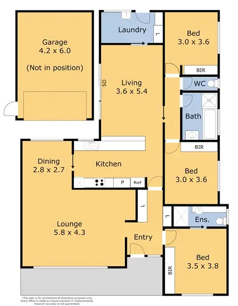 Floorplan of Homely house listing, 8 Hansen Dr, Grovedale VIC