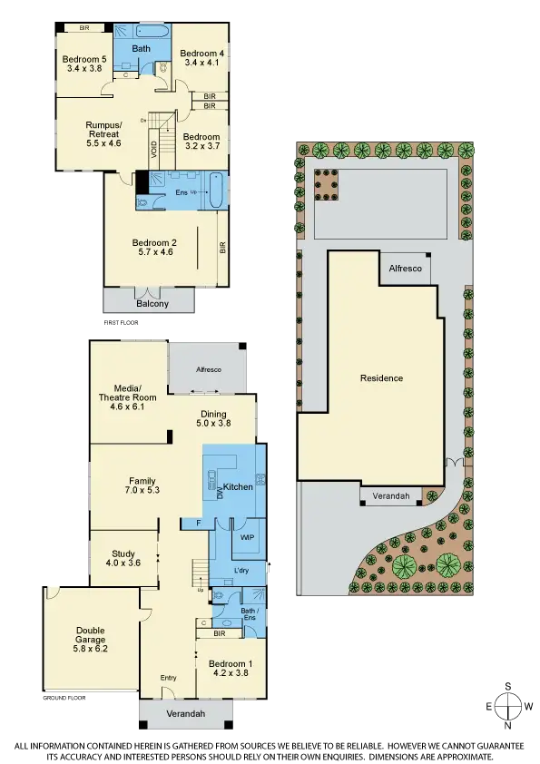 Floorplan of Homely house listing, 1 Myers Ct, Doncaster VIC