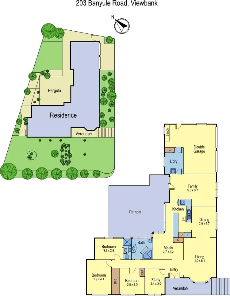 Floorplan of Homely house listing, 203 Banyule Rd, Viewbank VIC