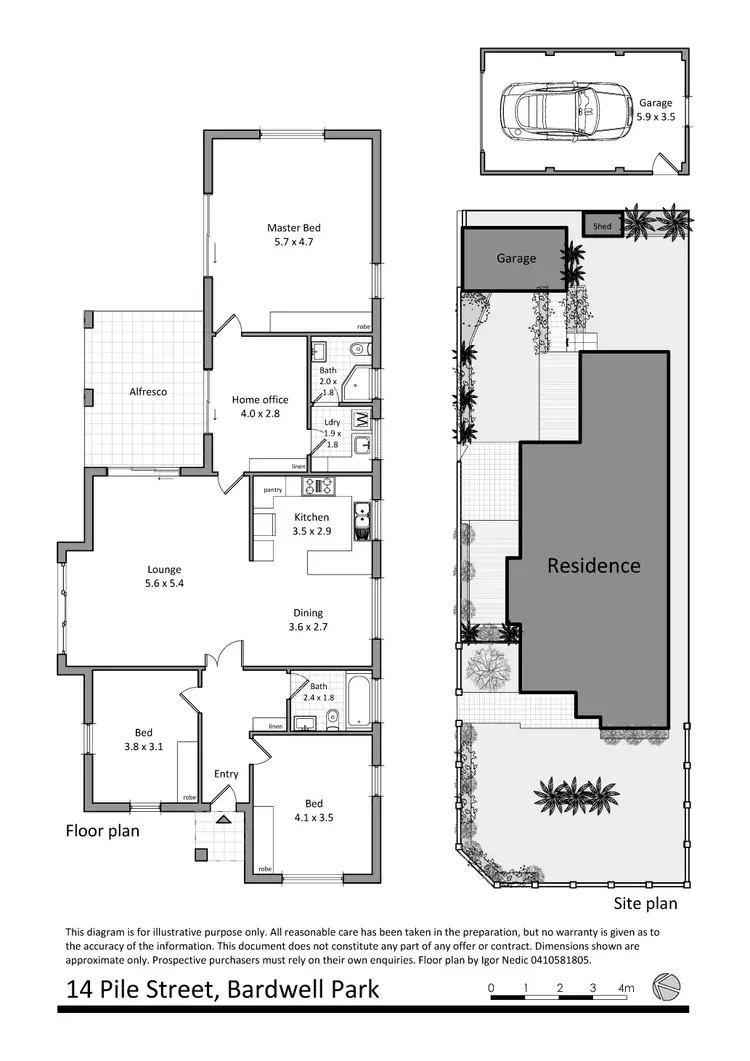 Floorplan of Homely house listing, 14 Pile St, Bardwell Park NSW