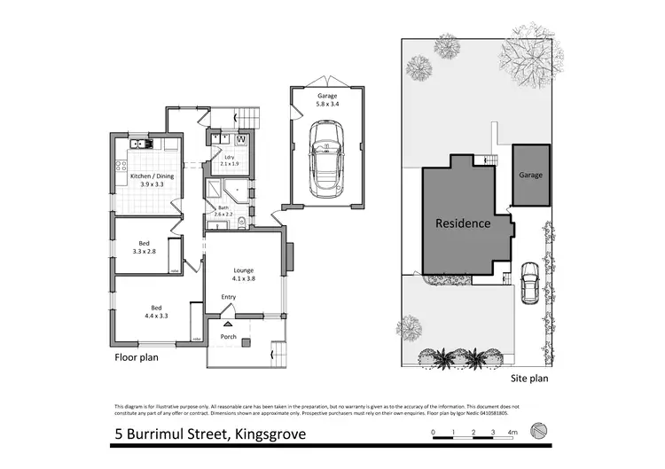 Floorplan of Homely house listing, 5 Burrimul St, Kingsgrove NSW