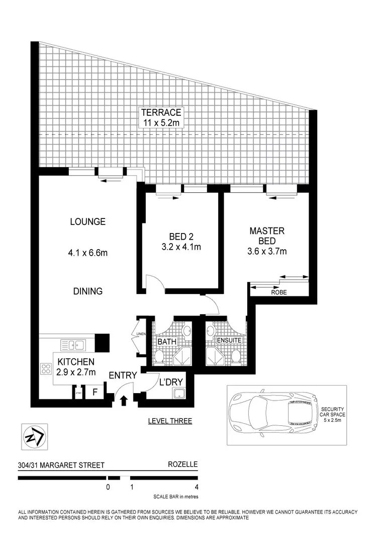 Floorplan of Homely unit listing, 304/31 Margaret St, Rozelle NSW