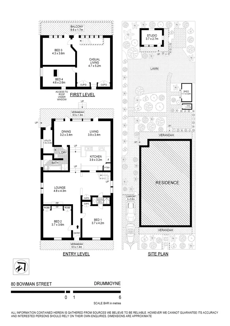 Floorplan of Homely house listing, 80 Bowman St, Drummoyne NSW