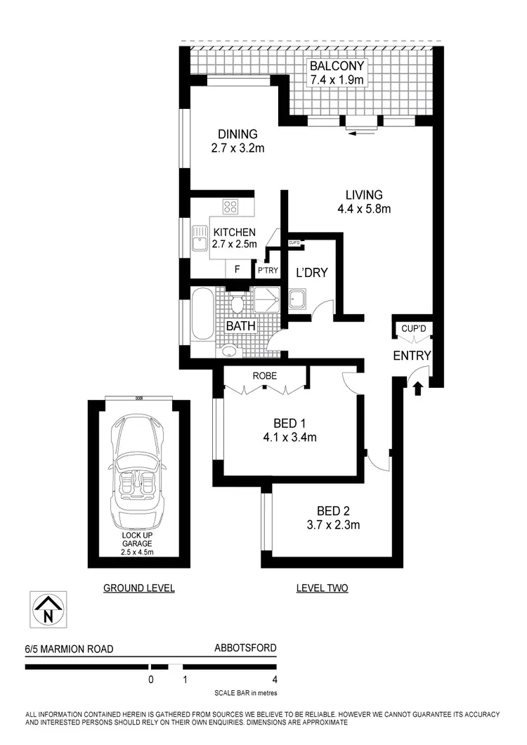 Floorplan of Homely unit listing, 6/5 Marmion Rd, Abbotsford NSW