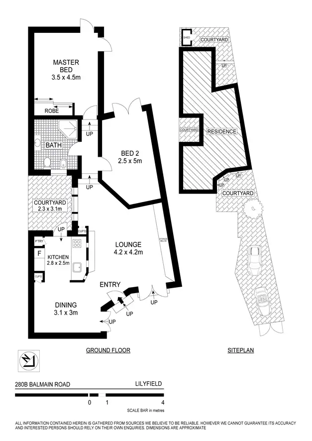 Floorplan of Homely house listing, 280b Balmain Rd, Lilyfield NSW