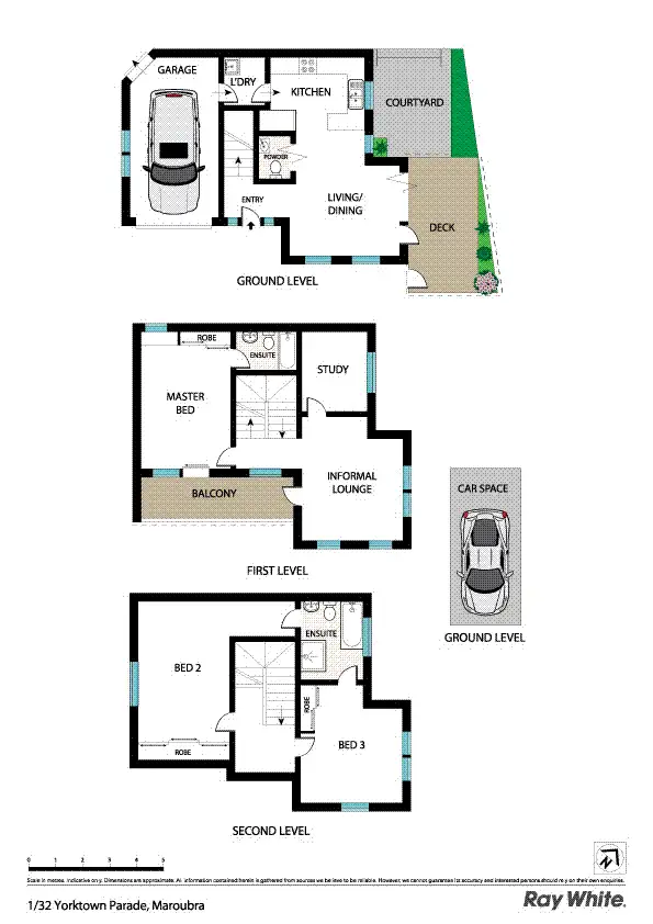 Floorplan of Homely townhouse listing, 1/32 Yorktown Pde, Maroubra NSW