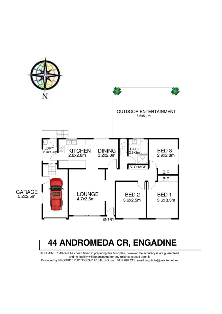 Floorplan of Homely house listing, 44 Andromeda Cres, Engadine NSW