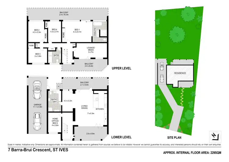 Floorplan of Homely house listing, 7 Barra Brui Cres, St Ives NSW