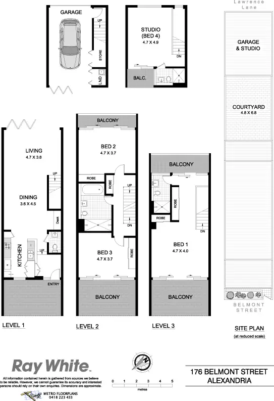 Floorplan of Homely house listing, 176 Belmont St, Alexandria NSW