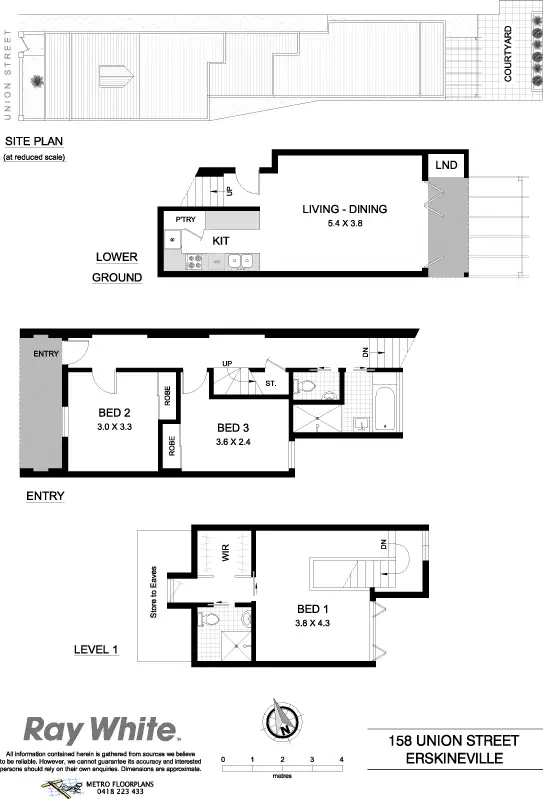 Floorplan of Homely house listing, 158 Union St, Erskineville NSW
