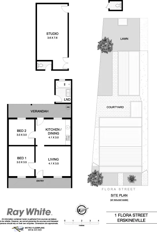 Floorplan of Homely house listing, 1 Flora St, Erskineville NSW
