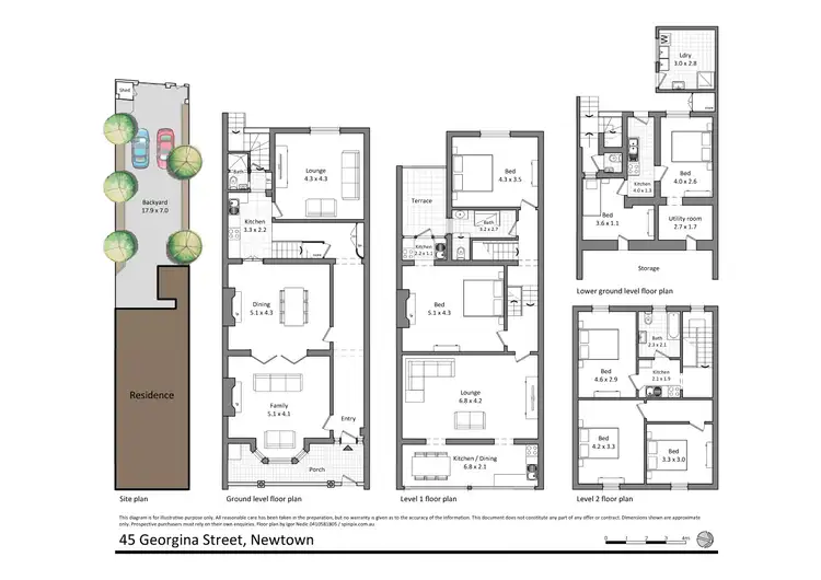 Floorplan of Homely house listing, 45 Georgina St, Newtown NSW