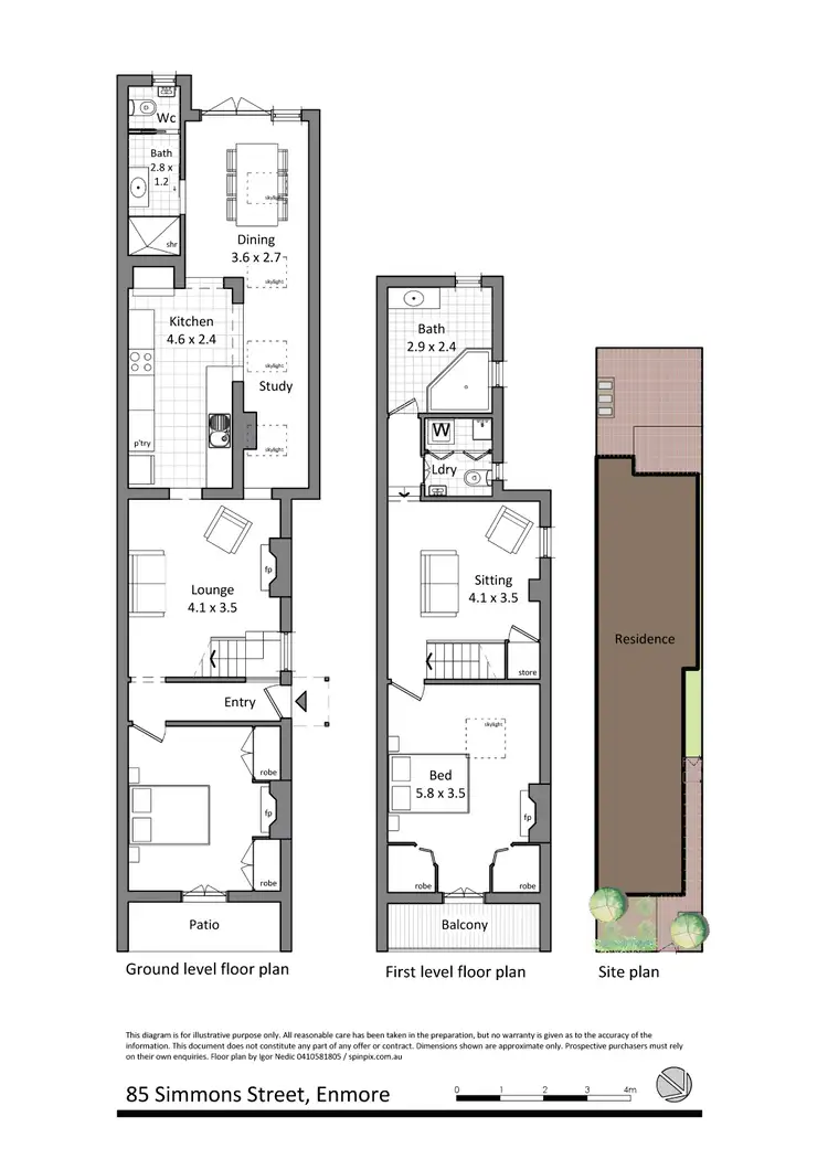 Floorplan of Homely house listing, 85 Simmons St, Enmore NSW
