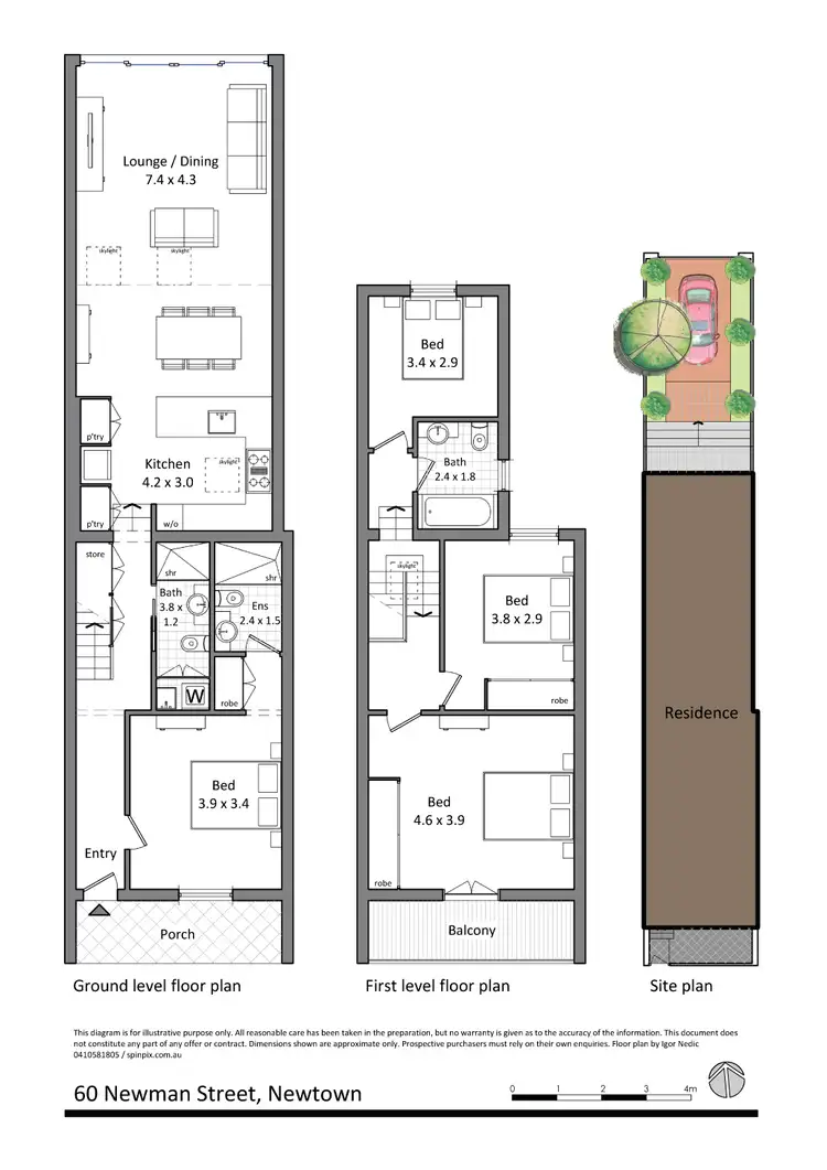 Floorplan of Homely house listing, 60 Newman St, Newtown NSW