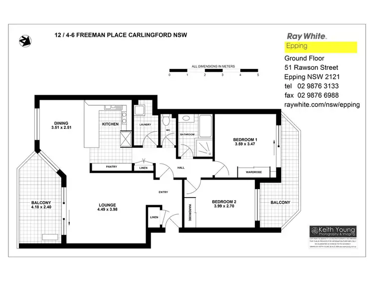 Floorplan of Homely apartment listing, 12/4-6 Freeman Pl, Carlingford NSW