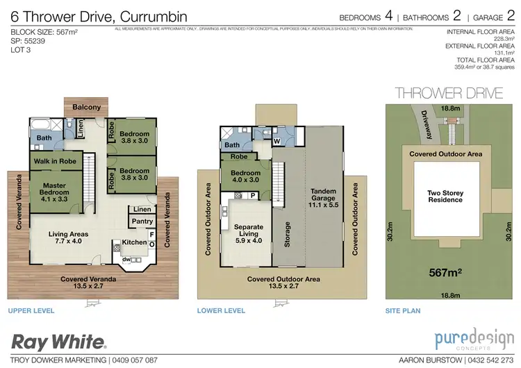 Floorplan of Homely house listing, 6 Thrower Dr, Currumbin QLD