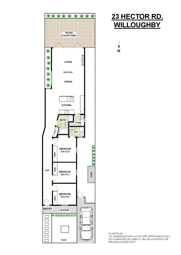 Floorplan of Homely house listing, 23 Hector Rd, Willoughby NSW
