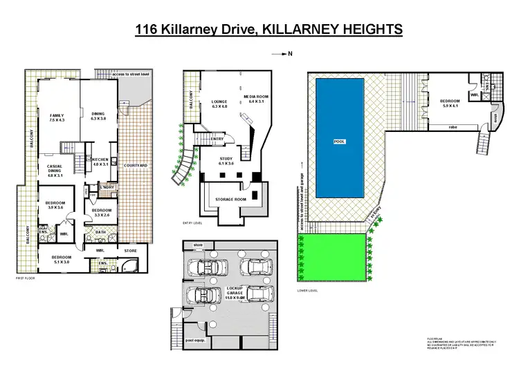 Floorplan of Homely house listing, 116 Killarney Dr, Killarney Heights NSW