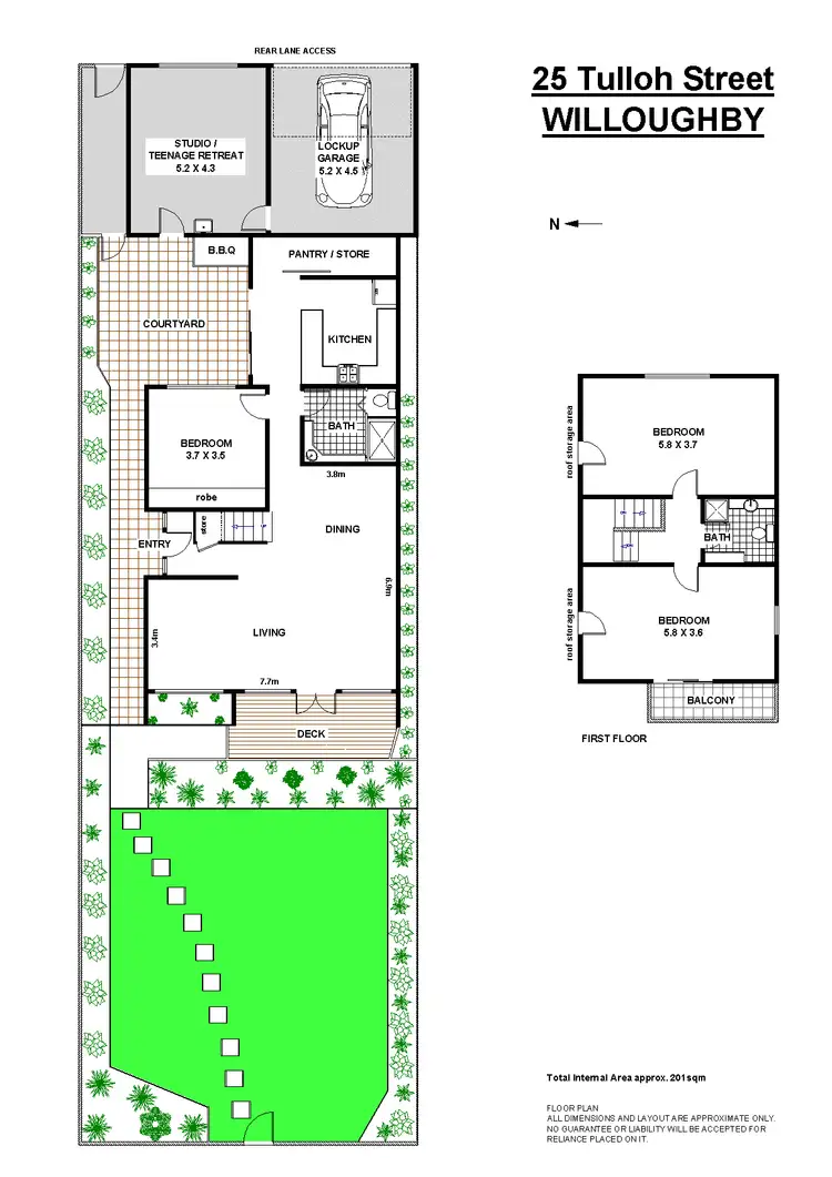 Floorplan of Homely house listing, 25 Tulloh St, Willoughby NSW
