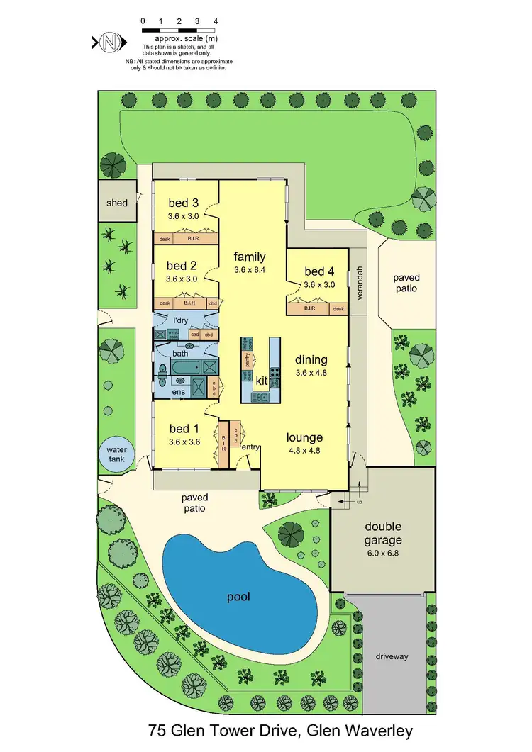 Floorplan of Homely house listing, 75 Glen Tower Dr, Glen Waverley VIC