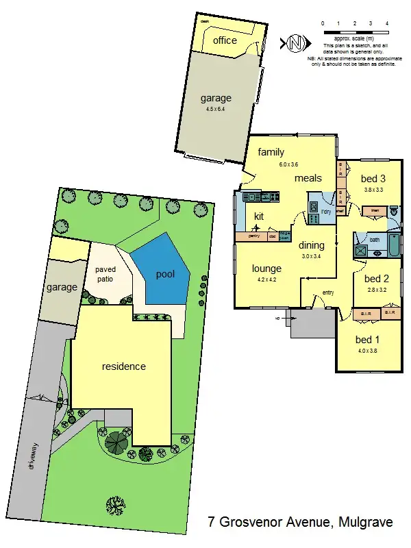 Floorplan of Homely house listing, 7 Grosvenor Ave, Mulgrave VIC